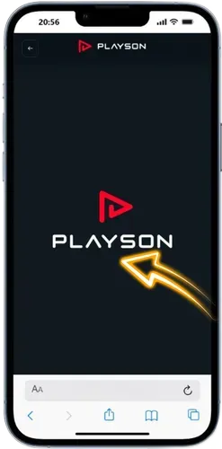 Playson laadscherm met logo voor Royal Joker demo opening